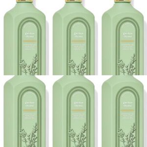 Bath & Bodyworks Garden Thyme Cleansing Gel Hand Soap - Pack of 6 - 8oz each NWT
